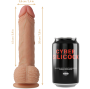 CYBER SILICOCK - STRAP-ON IN SILICONE LIQUIDO FREEMAN CON 3 ANELLI IN OMAGGIO 20 CM -O- 3.8 CM