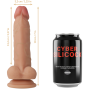 CYBER SILICOCK - STRAP-ON JUDE SILICONE LÍQUIDO COM 3 ANÉIS GRTIS 18 CM -O- 3.2 CM