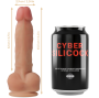 CYBER SILICOCK - STRAP-ON ANSEL MIT 3 RINGEN GRATIS 15.5 CM -O- 2.9 CM
