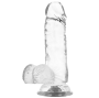 X RAY - ARNÊS SEGURANA + DILDO TRANSPARENTE COM BOLAS 15.5 CM -O- 3.5 CM