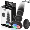 ADDICTED TOYS - PLUG ANAL ROTATIF ET VIBRANT, TÉLÉCOMMANDE AVEC LUMIÈRE LED