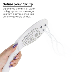 WOMANIZER - POMMEAU DE DOUCHE STIMULANT CLITORIAL WAVE BLANC