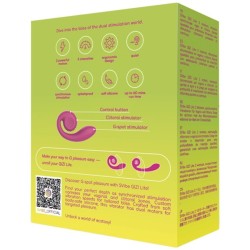 SNAIL VIBE - VIBRATORE ROSA GIZI LITE DOPPIO PUNTO G E CLITORIDEO