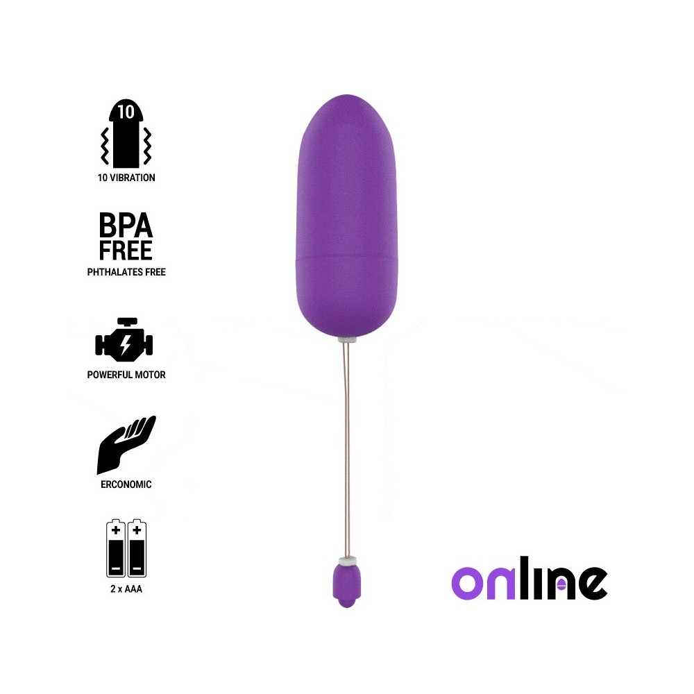 ONLINE - WATERPROOF VIBRATING EGG PURPLE