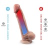 SILEXD - MODÈLE 1 PÉNIS SUPER RÉALISTE EN PEAU RÉELLE THERMORÉACTIF SILEXPAN PREMIUM 22,8 CM