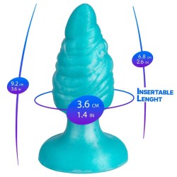 SILEXD - MELTY SCHMELZENDER ANALPLUG AUS THERMOAKTIVEM SILIKON, HIMMELBLAU, 9,2 CM