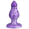 SILEXD - QUEEN ANAL PLUG FANTASY SILICONE LIQUIDO TERMOREATTIVO VIOLA 9,2 CM