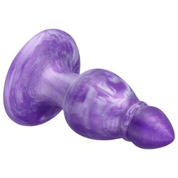 SILEXD - QUEEN ANAL PLUG FANTASY SILICONE LIQUIDO TERMOREATTIVO VIOLA 9,2 CM