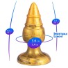 SILEXD - GOLDY ANAL PLUG FANTASY SILICONE LIQUIDO TERMOREATTIVO DORATO 9,2 CM