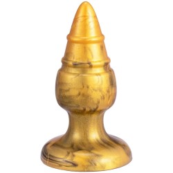 SILEXD - GOLDY ANAL PLUG FANTASY SILICONE LIQUIDO TERMOREATTIVO DORATO 9,2 CM