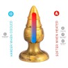SILEXD - GOLDY PLUG ANAL FANTASY DE SILICONE LÍQUIDO TERMOREATIVO DOURADO 9,2 CM