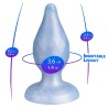 SILEXD - DIAMOND ANAL PLUG FANTASY SILICONE LIQUIDO TERMOREATTIVO BLU PERLA 9,2 CM