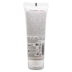 HOT - SUPERGLIDE LUBRIFICANTE COMESTÍVEL À BASE DE ÁGUA MORANGO 75 ML