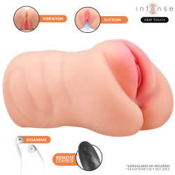 INTENSE DEEP TOUCH - MASTURBADOR VAGINAL KRISTA COM SUCÇÃO, VIBRAÇÃO E EFEITOS SONOROS - 1,2 KG