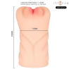 INTENSE DEEP TOUCH - MASTURBATORE AGINALE KRISTA CON ASPIRAZIONE, VIBRAZIONE ED EFFETTO VOCALE 1,2 KG