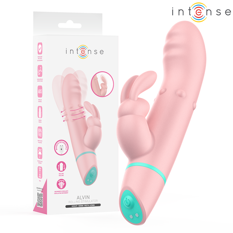 INTENSO - ALVIN RABBIT STIMULATOR & ROLLING VIBRATING + OSCILANTE