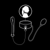 FETISH SUBMISSIVE BONDAGE - COLLARE GONFIABILE DA STRANGOLAMENTO CON CATENA