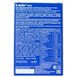 HOT - V-ACTIV CAPS MAN 20 UNIDADES
