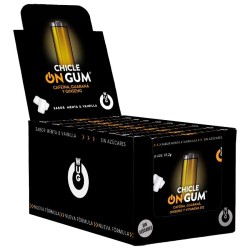 WUG GUM - ON COM CAFEÍNA, GINSENG E GOMA DE GUARANÁ | EXPOSITOR 12 X 8 UNIDADES