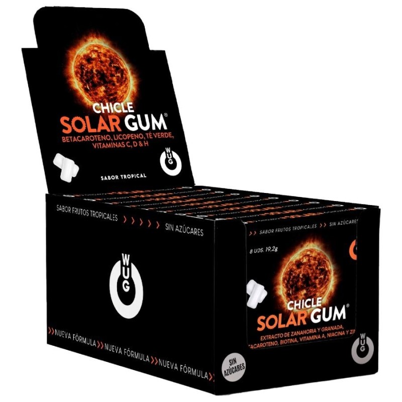 WUG GUM - SOLAR GUM ABBRONZANTE | ESPOSITORE 12 X 8 UNITÀ