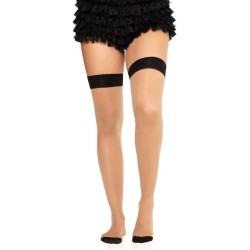 LEG AVENUE - 1963 CALZE CON RIGA POSTERIORE IN SPANDEX NERE - TAGLIA UNICA