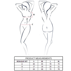 PASSION - ENSEMBLE SOUTIEN-GORGE + STRING RESILQUE ROUGE TOMATE L/XL