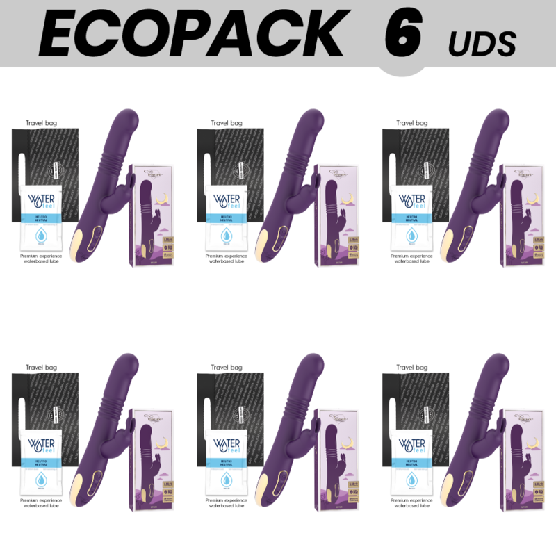 ECOPACK 6 UNITÉS - TREASURE BASTIAN RABBIT UP & DOWN, ROTATOR & VIBRATOR COMPATIBLE CON WATCHME WIRELESS TECHNOLOGY