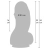 HIDDEN DESIRE - INFERNO GODEMICHET FAT BOYS 22 CM
