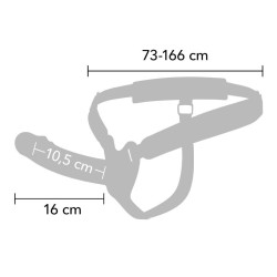 HIDDEN DESIRE - INFERNO VIBRANTE GUAINA PER PENE STRAP-ON 16 CM