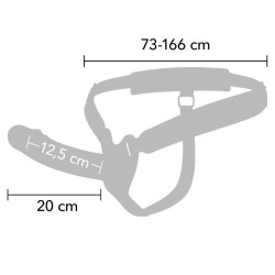 HIDDEN DESIRE - INFERNO GUAINA PER PENE STRAP-ON 20 CM