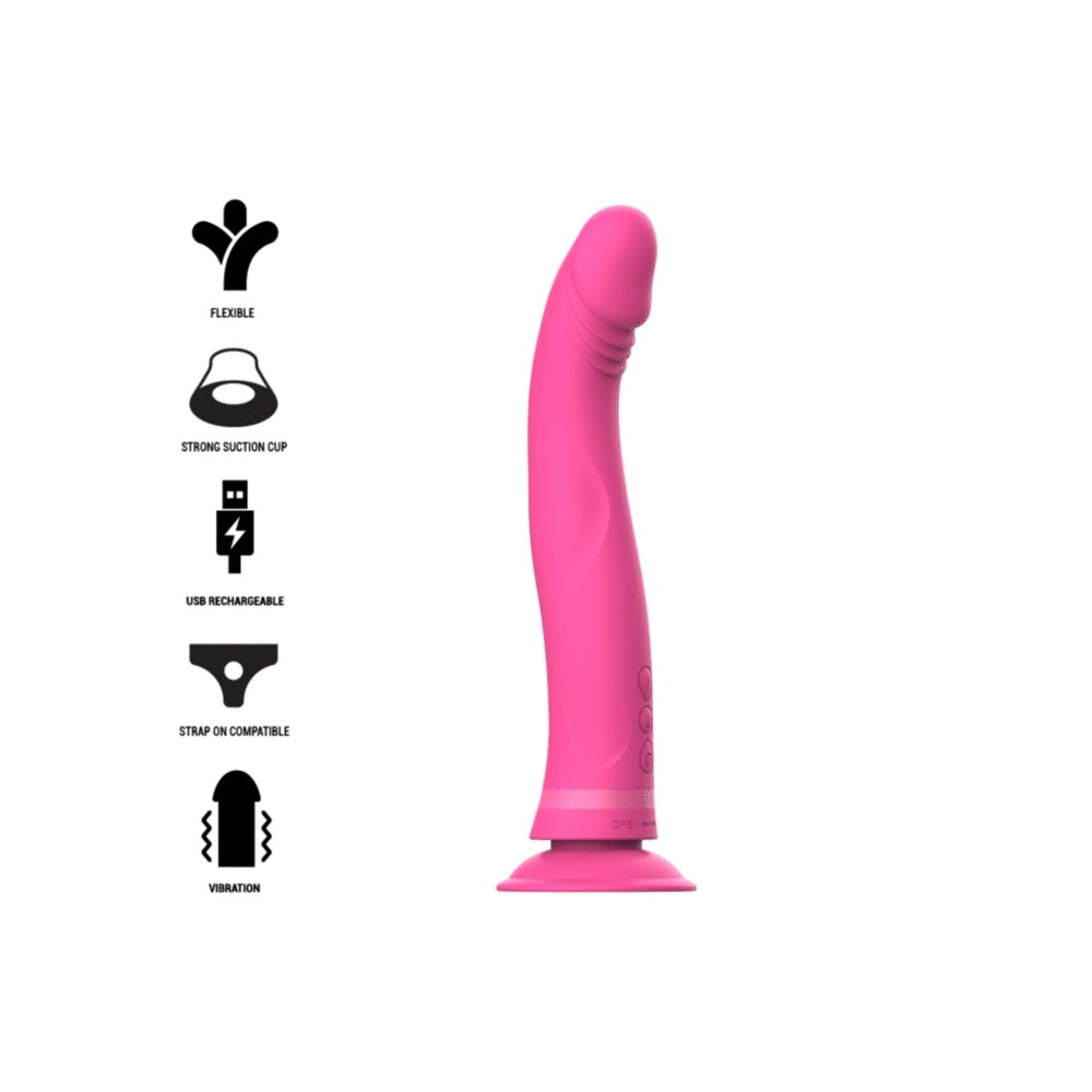 INTENSE - DILDO VIBRATORE IN SILICONE ROSA MICHELANGELO