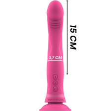 INTENSE - MICHELANGELO PINK SILICONE VIBRATOR DILDO