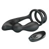 MR PLAY - VIBRATING ANAL PLUG WITH PENIS RING REMOTE CONTROL