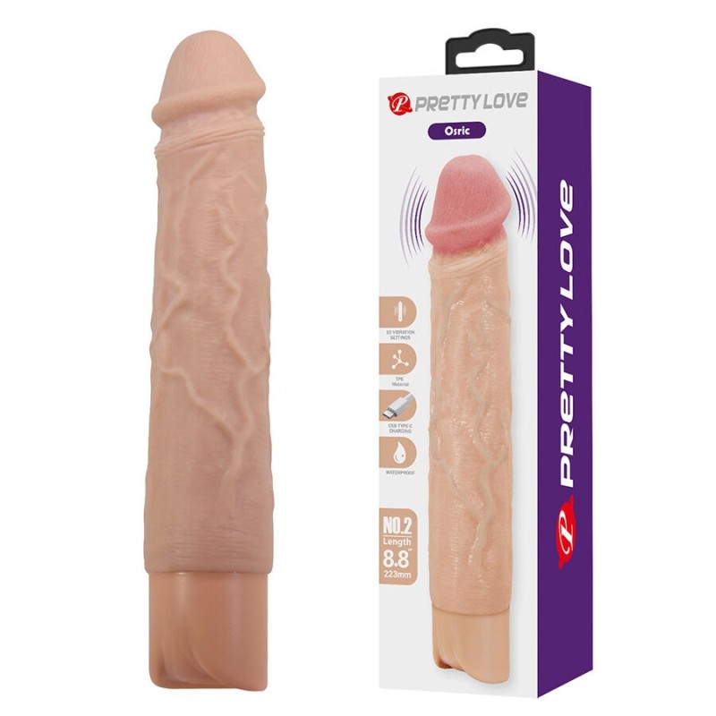 PRETTY LOVE - OSRIC VIBRATORE REALISTICO FLESSIBILE