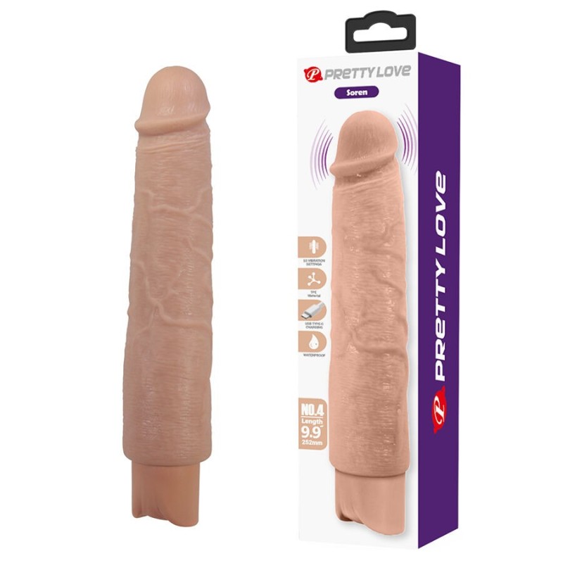 PRETTY LOVE - SOREN VIBRATORE REALISTICO FLESSIBILE
