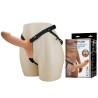 PRETTY LOVE - LANDON STRAP-ON VIBRANTE PELLE CHIARA