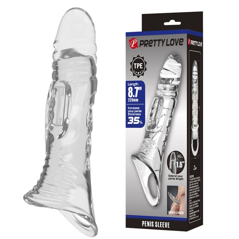 PRETTY LOVE - TRANSPARENTE PENIS-ABDECKUNG