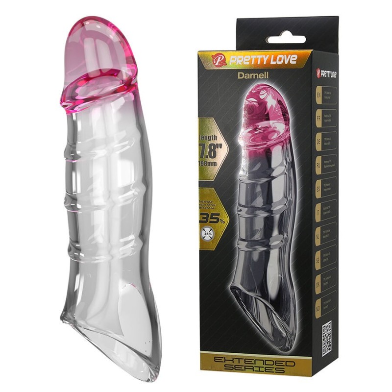 PRETTY LOVE - DARNELL CAPA DE PÊNIS COM EFEITO TRANSPARENTE