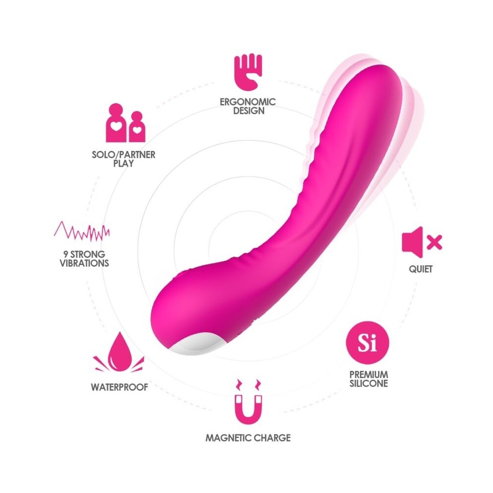 ARMONY - LEGEND VIBRATOR SILICONE FUCHSIA