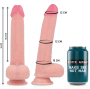 ROCKARMY - ARNÊS + SILICONE LÍQUIDO PREMIUM KINGCOBRA REALISTA 24 CM -O- 4.77 CM