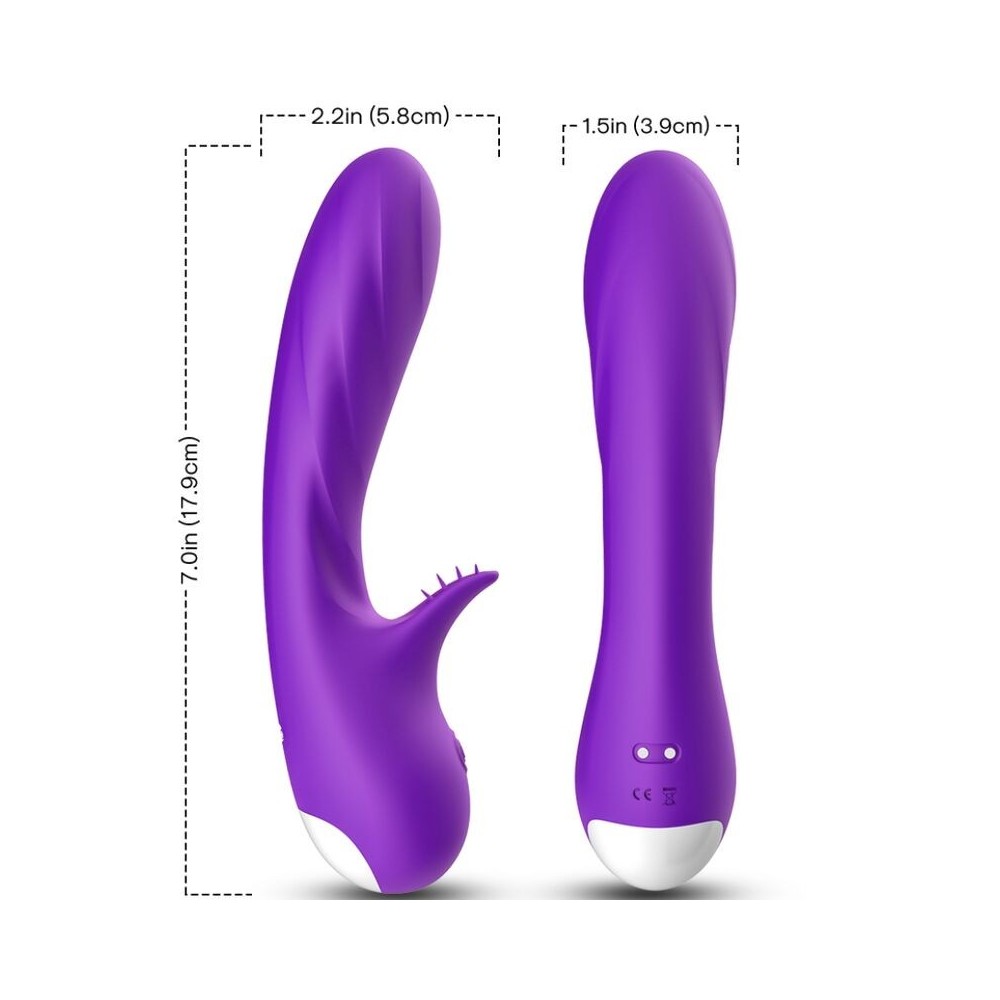 ARMONY - ROMANCE VIBRATOR WITH STIMULATOR PURPLE