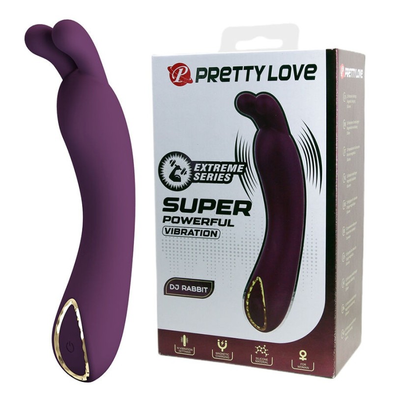 PRETTY LOVE - DJ RABBIT VIBRADOR DE PONTO G ROXO