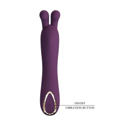 PRETTY LOVE - DJ RABBIT VIBRADOR DE PONTO G ROXO