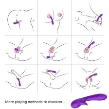 ARMONY - ROMANCE VIBRATOR WITH STIMULATOR PURPLE