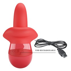 PRETTY LOVE - OBELIA MASTURBATORE VIBRATORE CON LINGUA E MOVIMENTO ORBITALE