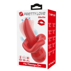 PRETTY LOVE - OBELIA MASTURBATORE VIBRATORE CON LINGUA E MOVIMENTO ORBITALE