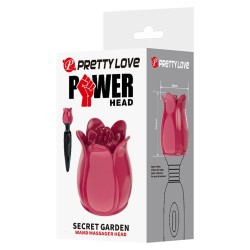 PRETTY LOVE - SECRET GARDEN CABEÇA DE MASSAGEM ROSA