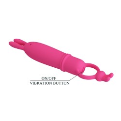 PRETTY LOVE - DELIA VIBRATEUR RABBIT AVEC ANNEAU DE RÉSISTANCE