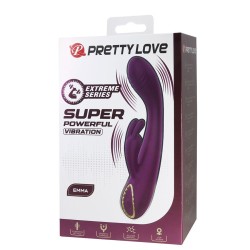 PRETTY LOVE - EMMA RABBIT PURPLE VIBRATOR WITH STIMULATOR
