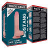 ROCKARMY - IMBRACATURA + SILICONE LIQUIDO PREMIUM MUSTANG REALISTICO 18 CM -O- 4.14 CM